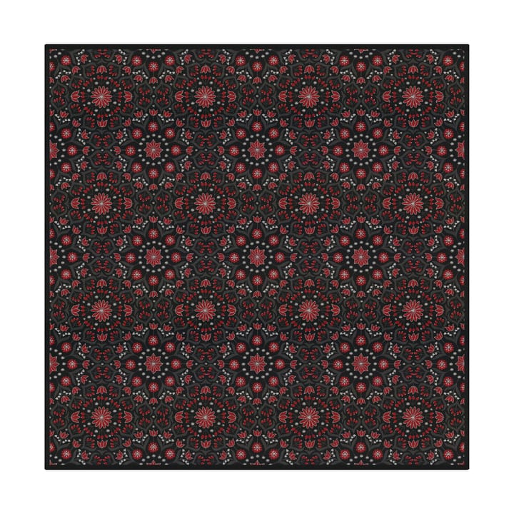 Toalha de mesa Bettys jul 145x145 cm, Vermelho-preto Ekelund Linneväveri