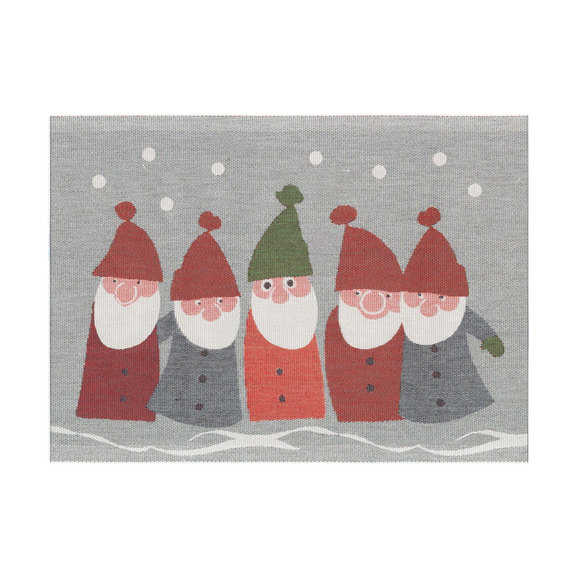 Tomtemöte individual de mesa 35x48 cm, Multicolor Ekelund Linneväveri