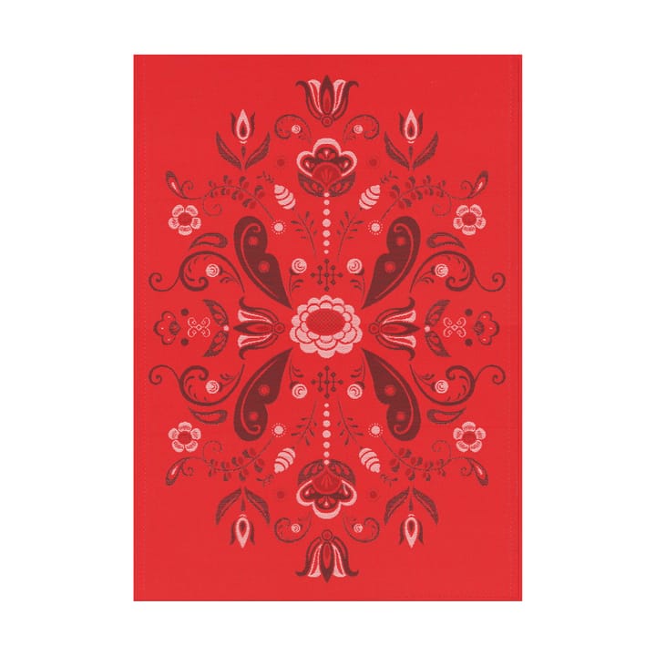 Torplyckan pano de cozinha 35x50 cm - Vermelho - Ekelund Linneväveri