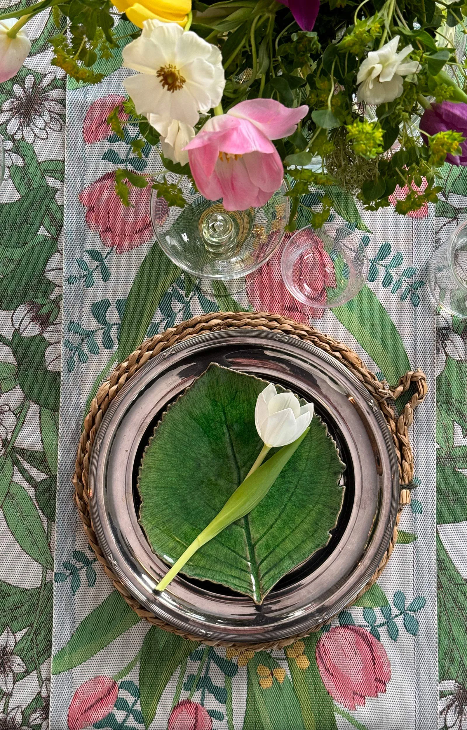 Tulpanlund pano de cozinha 35x50 cm, Multicolor Ekelund Linneväveri