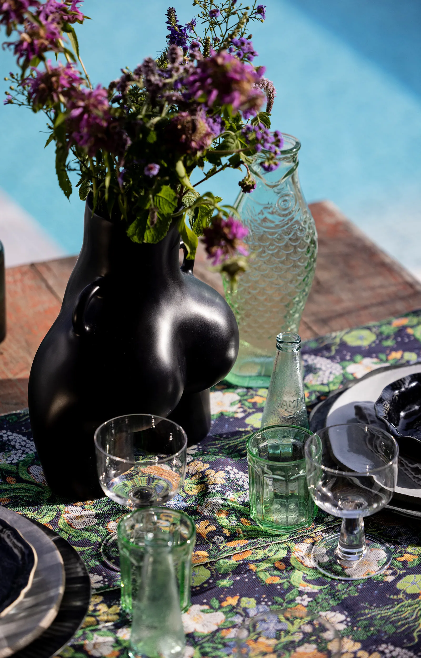 Vägrenen pano de cozinha 35x50 cm, Multicolor Ekelund Linneväveri