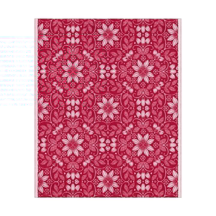 Värme manta de algodão 140x170 cm - Vermelho - Ekelund Linneväveri
