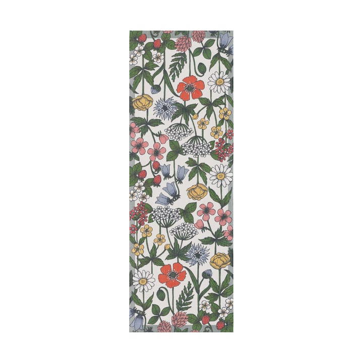 Vildblomster caminho de mesa 35x100 cm - Multicolor - Ekelund Linneväveri