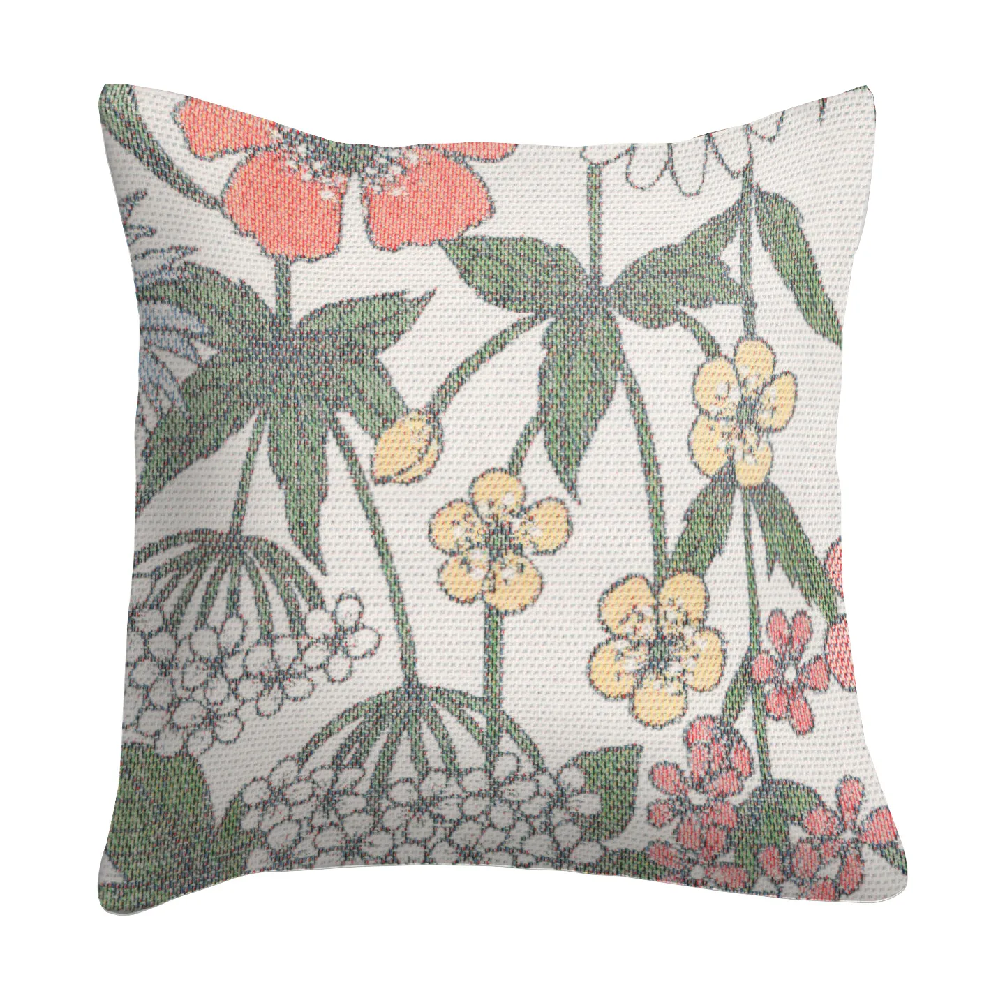 Vildblomster capa de almofada 40x40 cm, Multicolor Ekelund Linneväveri