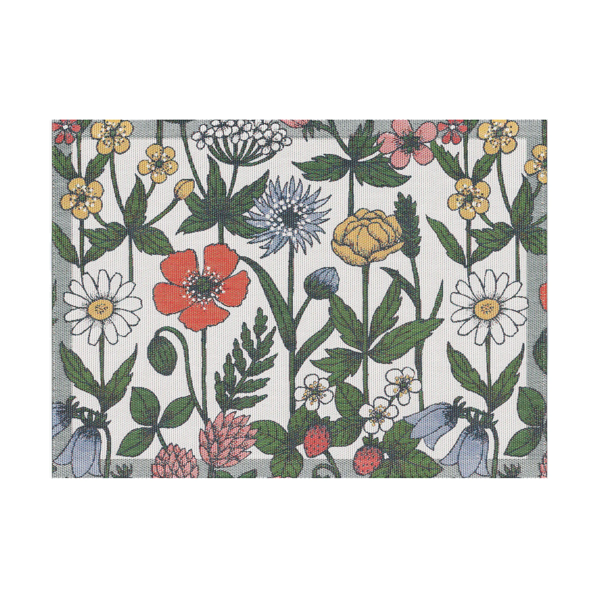 Vildblomster individual de mesa 35x48 cm, Multicolor Ekelund Linneväveri