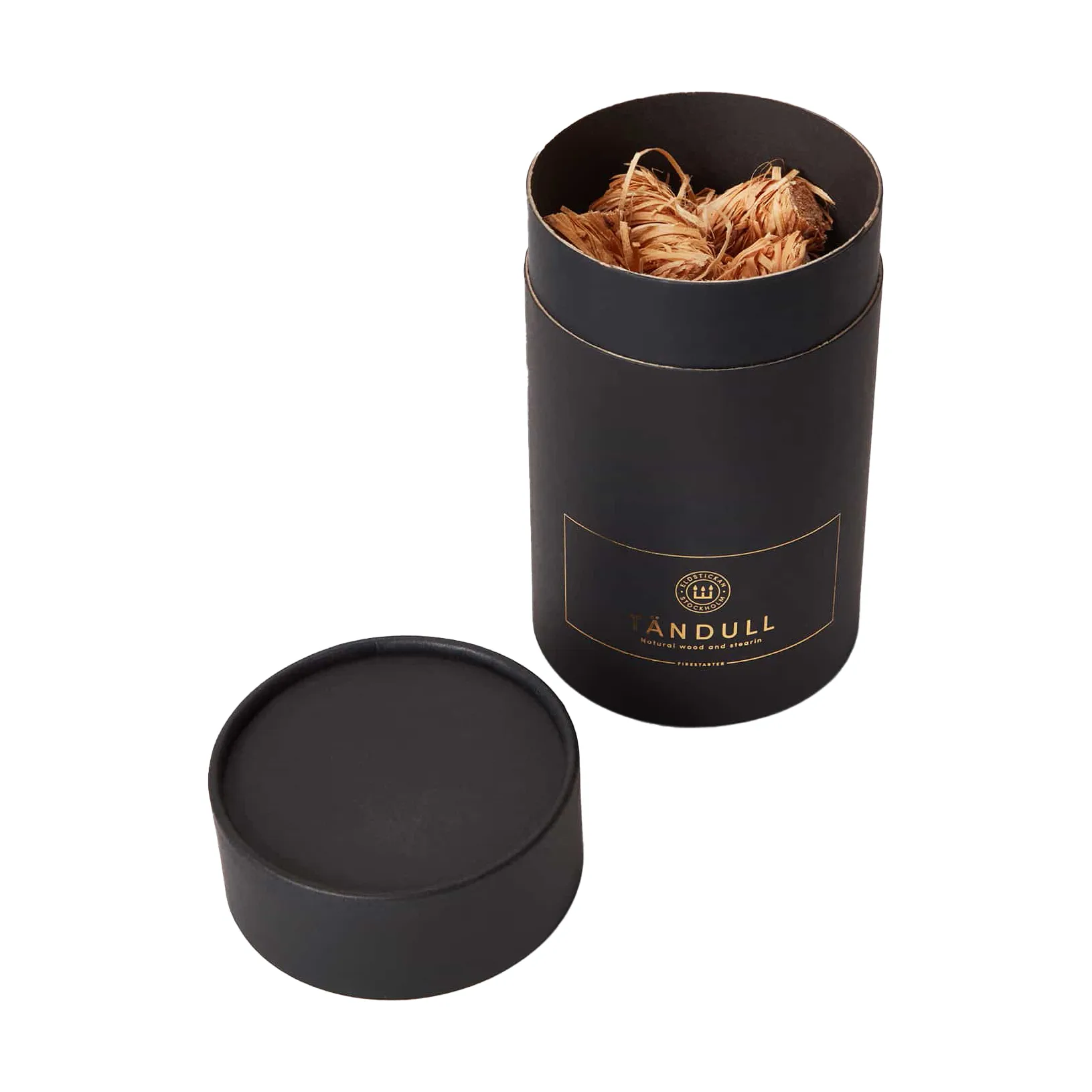 Caixa redonda de fósforos Eldstickan, Preto Eldstickan