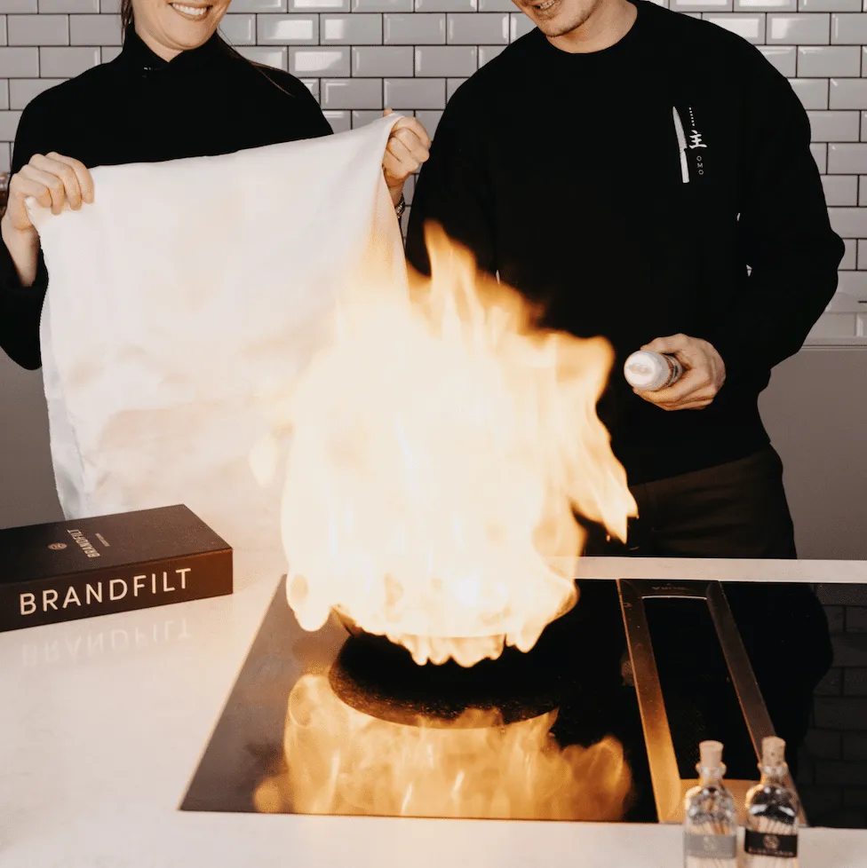 Manta de incêndio Eldstickan 120x120 cm, Preto Eldstickan