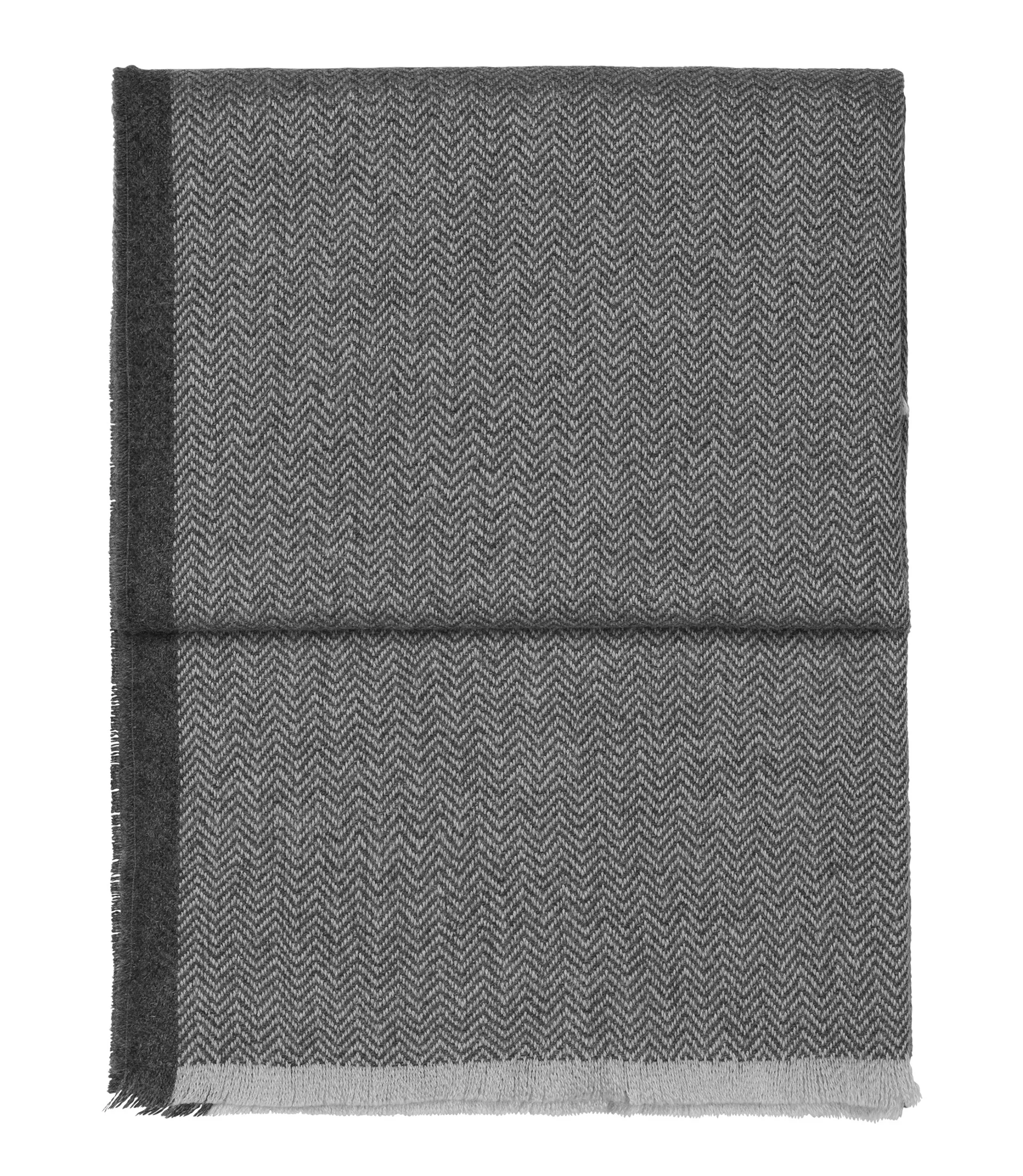 Manta Herringbone 130x190 cm, cinza claro-cinza Elvang Denmark