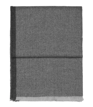 Manta Herringbone 130x190 cm - cinza claro-cinza - Elvang Denmark