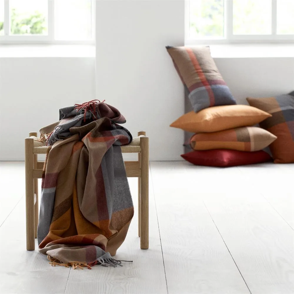 Manta Manhattan, terracota-vermelho magma Elvang Denmark