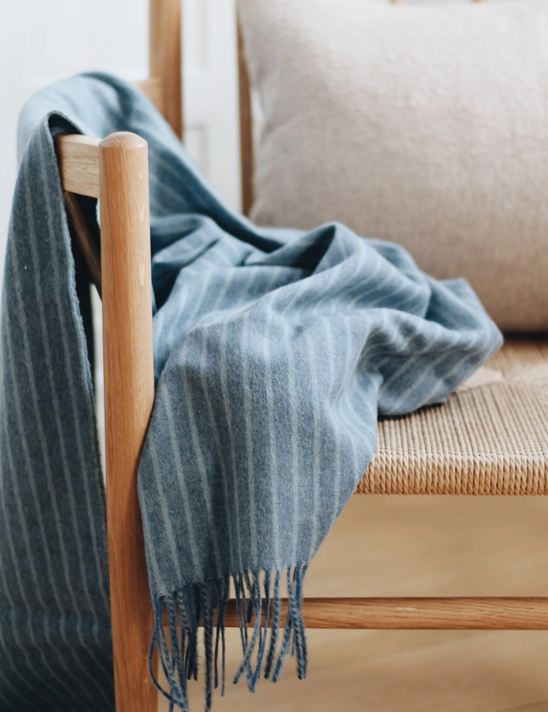 Manta Stripes 130x200 cm, Azul Mirage Elvang Denmark