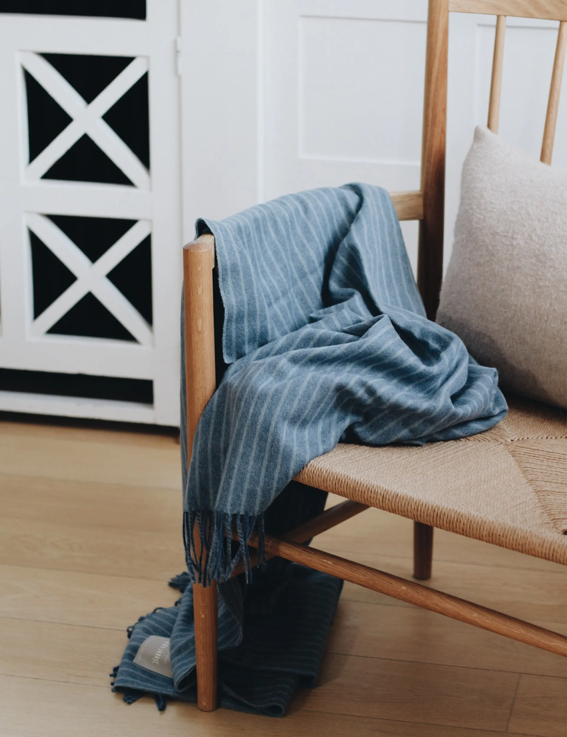 Manta Stripes 130x200 cm, Azul Mirage Elvang Denmark