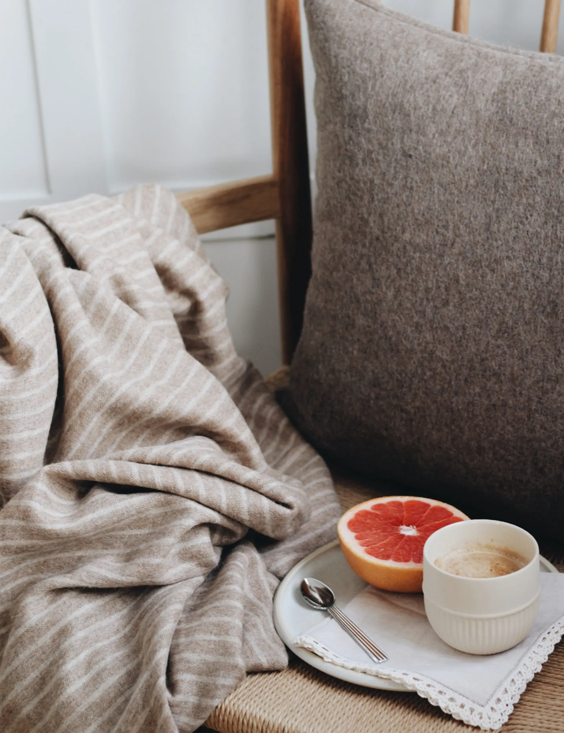 Manta Stripes 130x200 cm, Camel Elvang Denmark