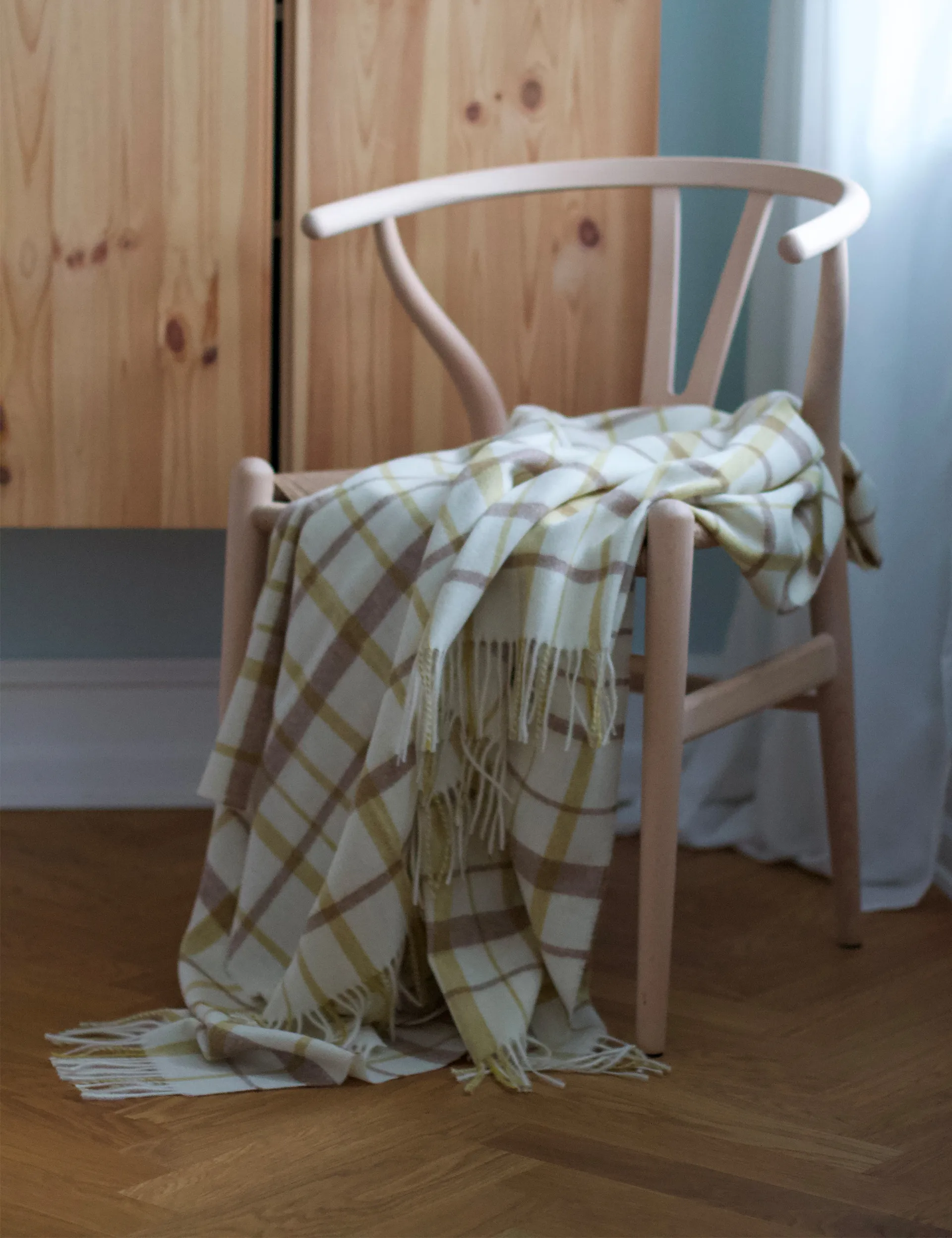 Manta Tweed 130x200 cm, Amarelo claro Elvang Denmark