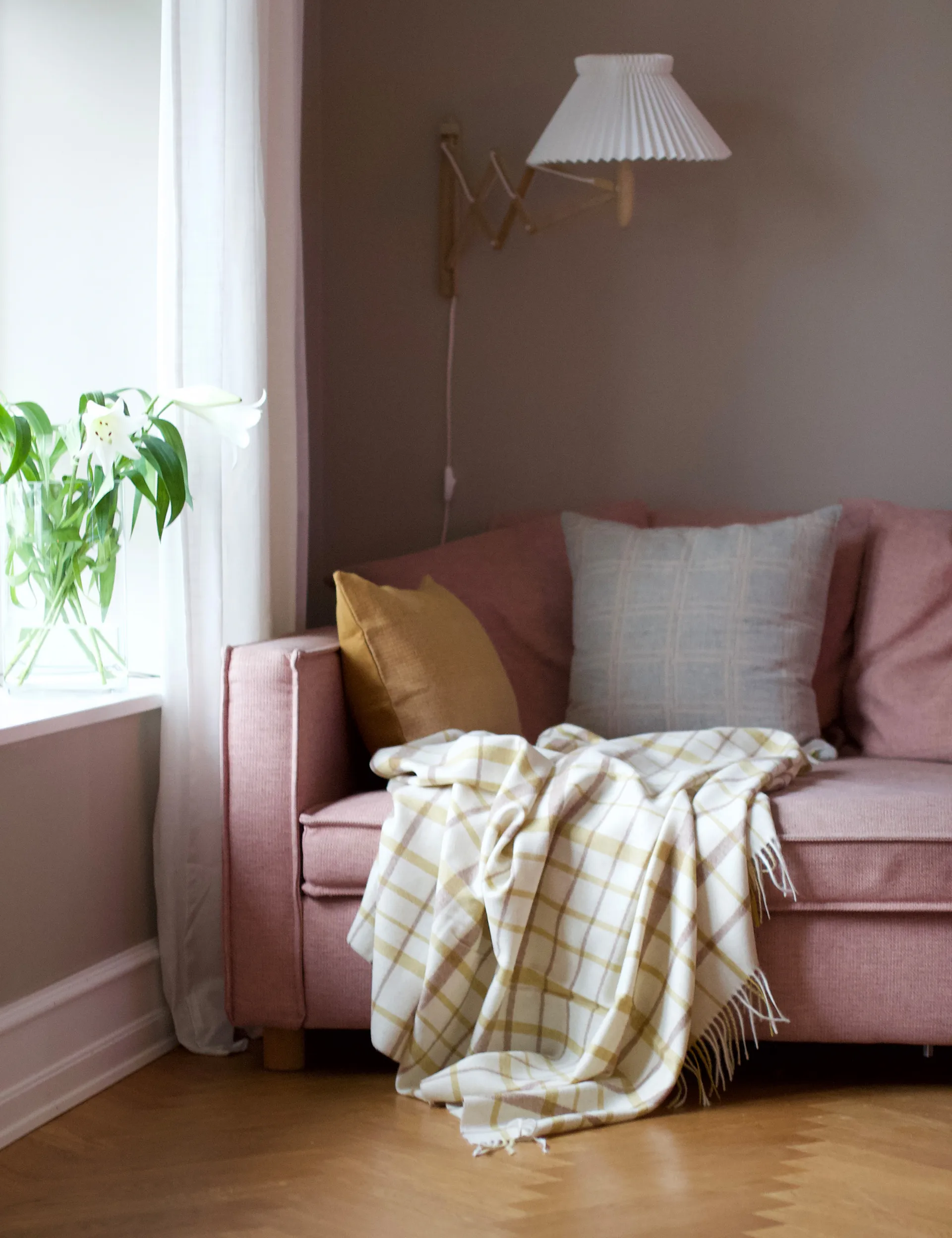 Manta Tweed 130x200 cm, Amarelo claro Elvang Denmark