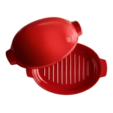 Emile Henry assadeira grande 9 L - Vermelho - Emile Henry