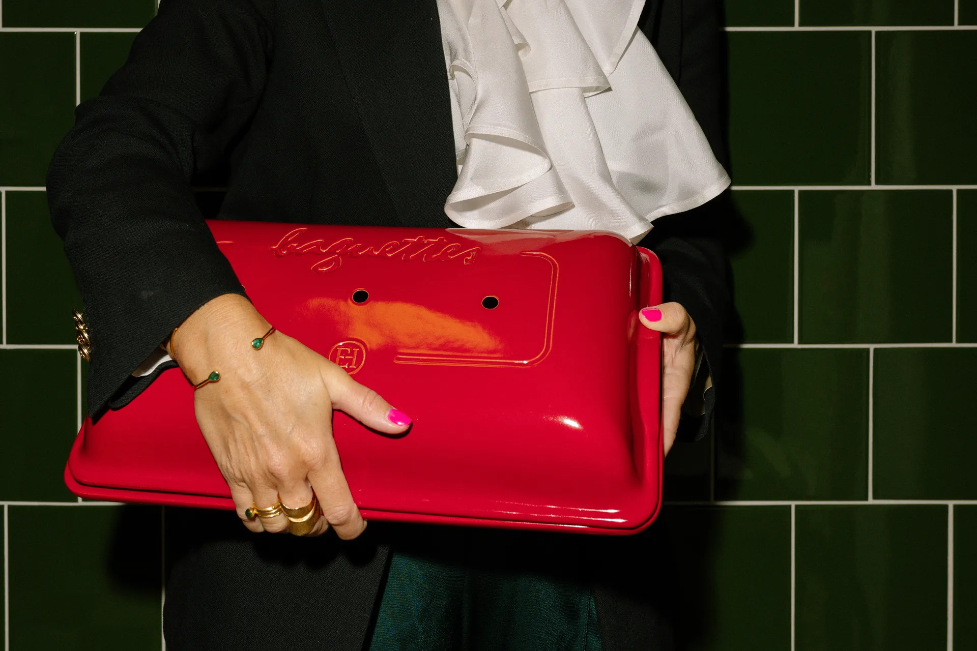 Forma para baguete Emile Henry, Vermelho Emile Henry