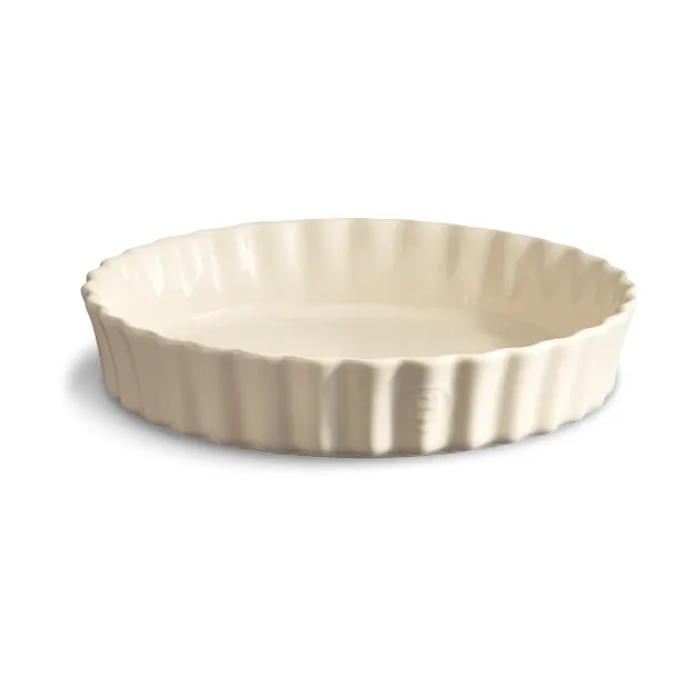 Forma para torta Emile Henry Ø24 cm - Cream - Emile Henry