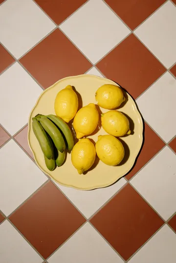 Prato de servir Emile Henry Madeleine - Baunilha, redondo - Emile Henry