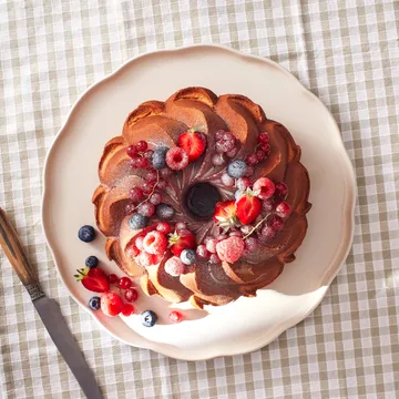 Prato de servir Emile Henry Madeleine - Cream, redondo - Emile Henry