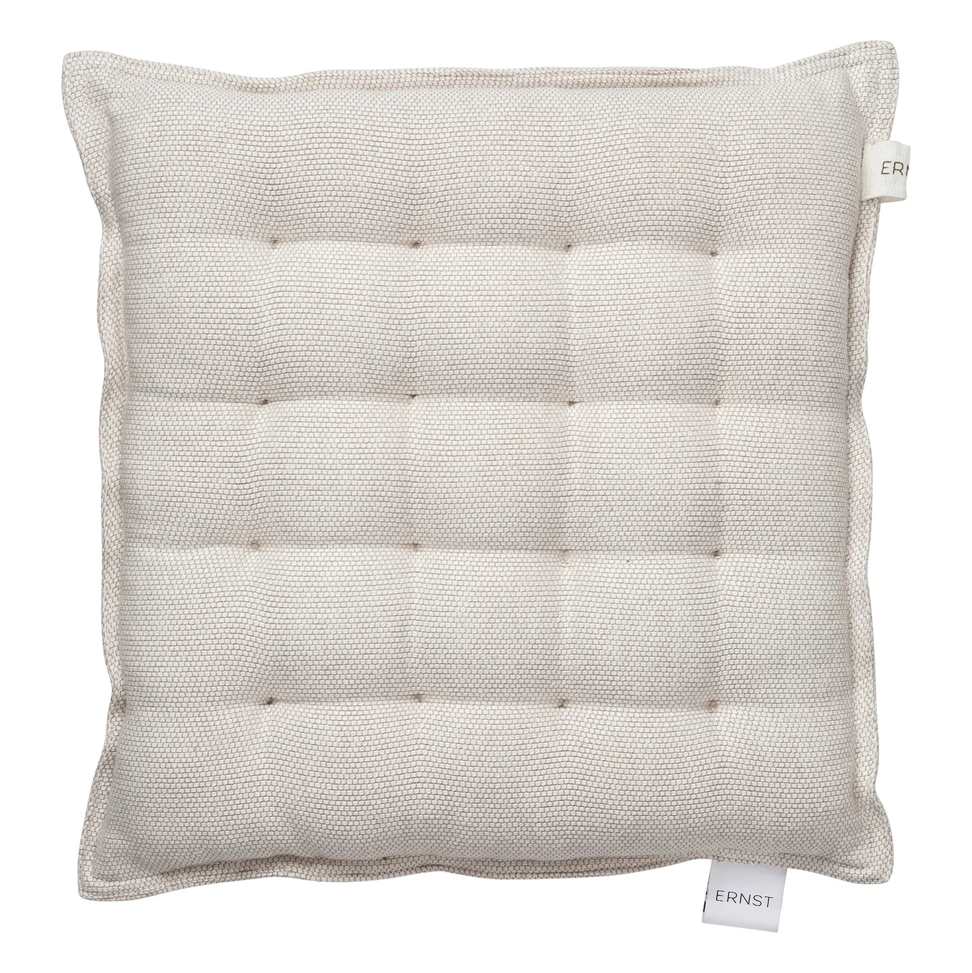 Almofada de assento Ernst 40x40cm, branco natureza ERNST