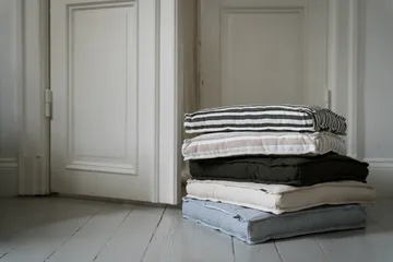 Almofada de assento Ernst 45x45 cm - Azul-branco - ERNST