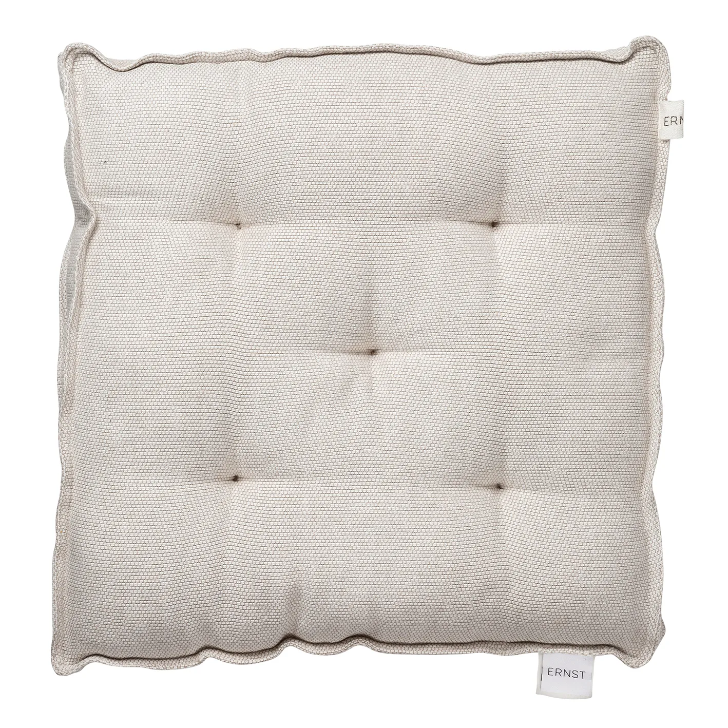 Almofada de assento Ernst 45x45 cm, branco natureza ERNST
