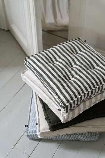 Almofada de assento Ernst 45x45 cm - Sálvia-branco - ERNST