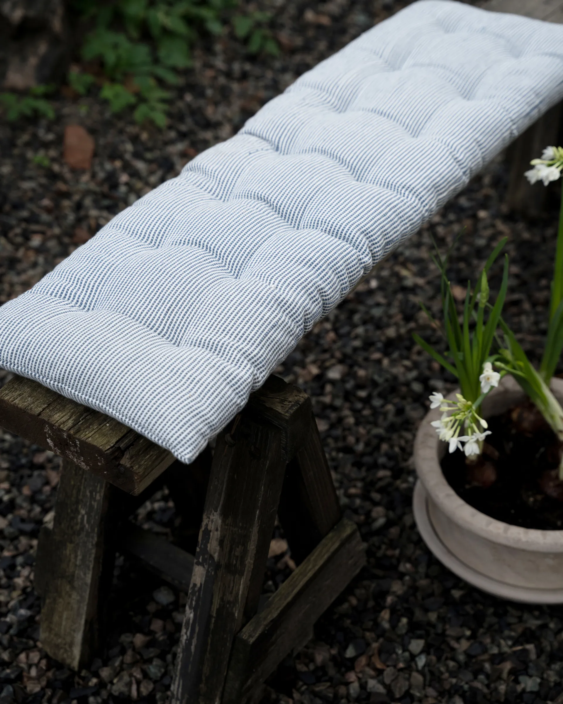 Almofada para escadas Ernst 30x100 cm, Azul-branco ERNST