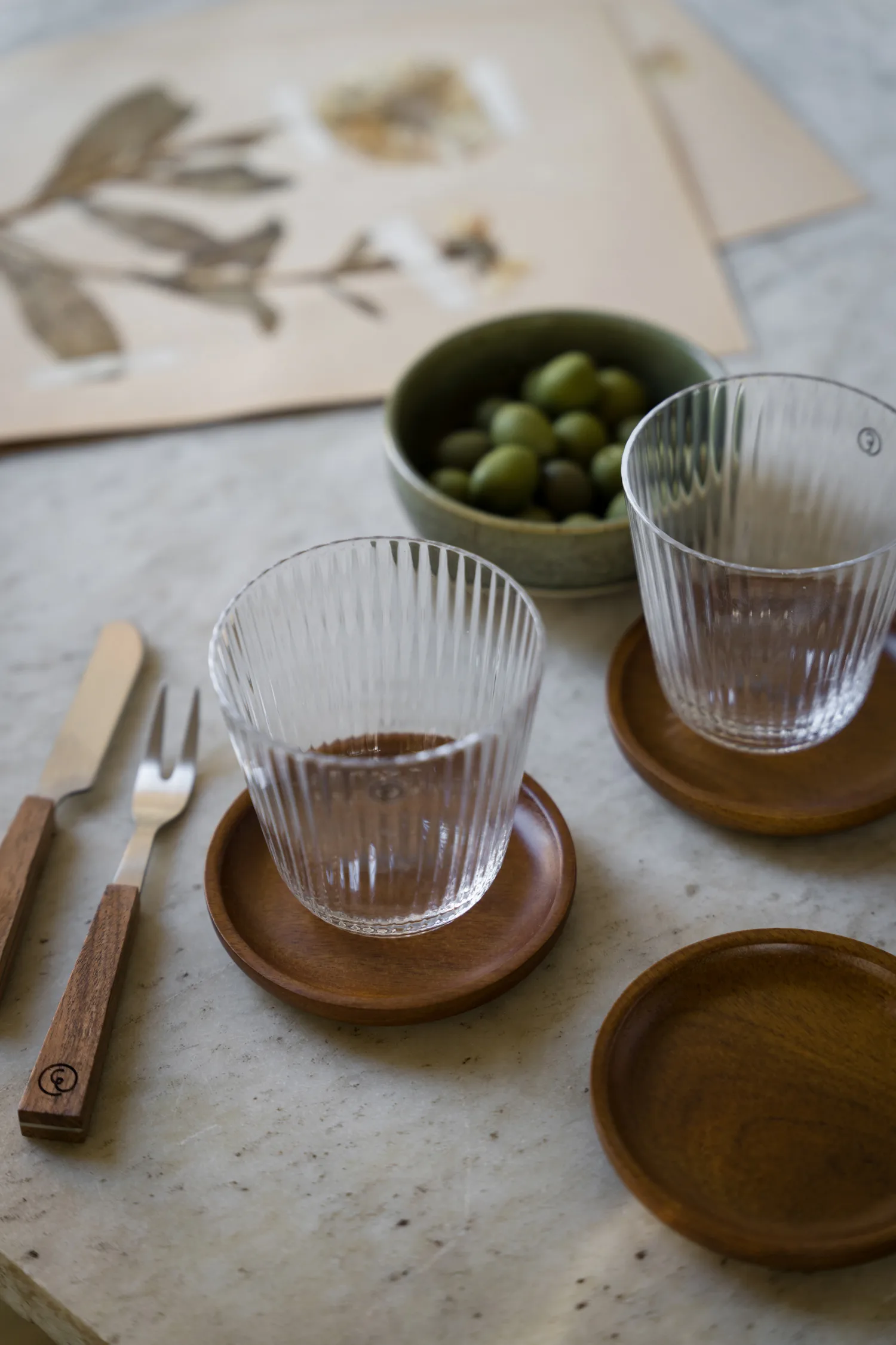 Bandeja de madeira Ernst, Acácia, Ø10 cm ERNST