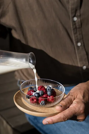 Bandeja de madeira Ernst - Madeira de borracha, Ø16,5 cm - ERNST