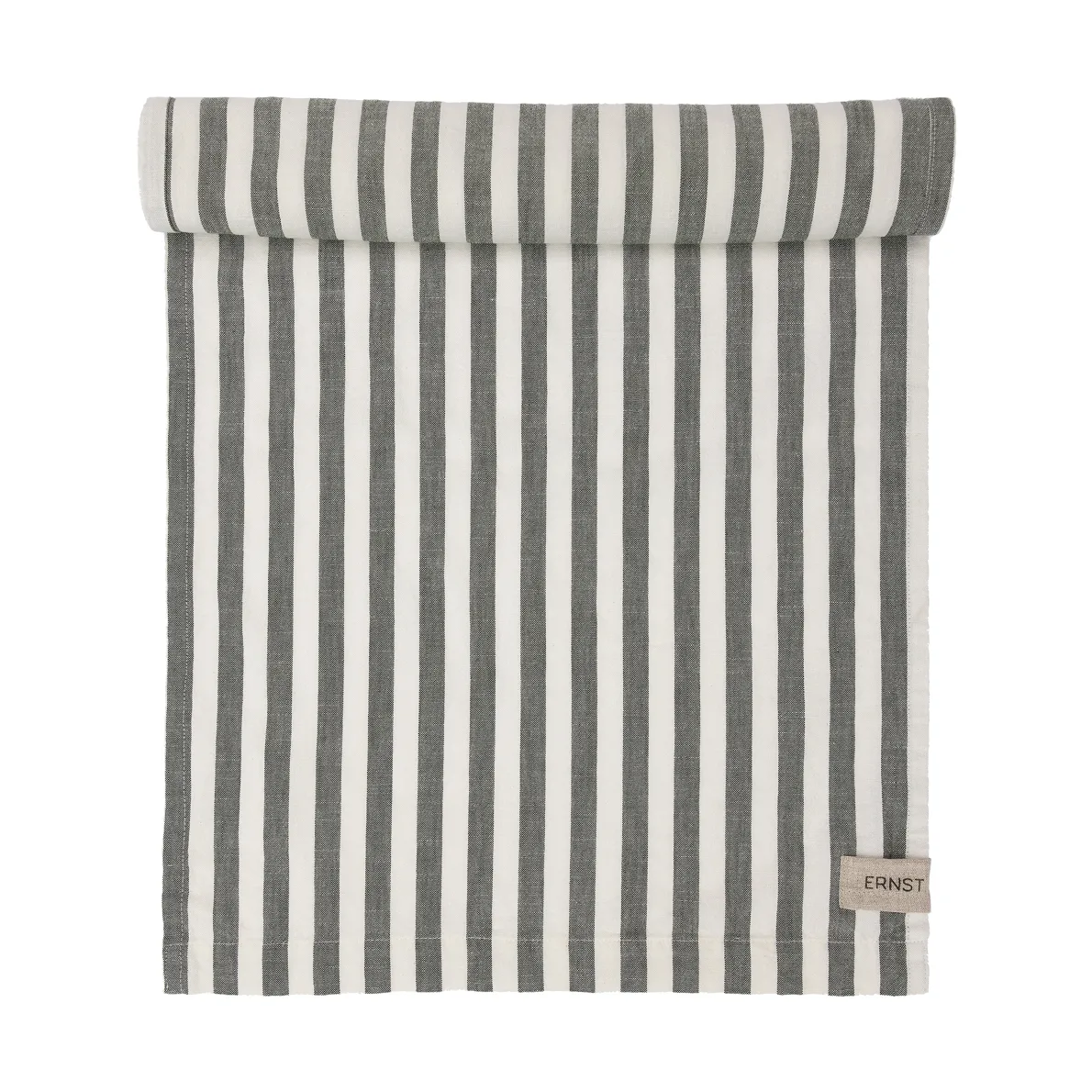 Caminho de mesa Ernst riscas largas 45x150, Verde-branco ERNST