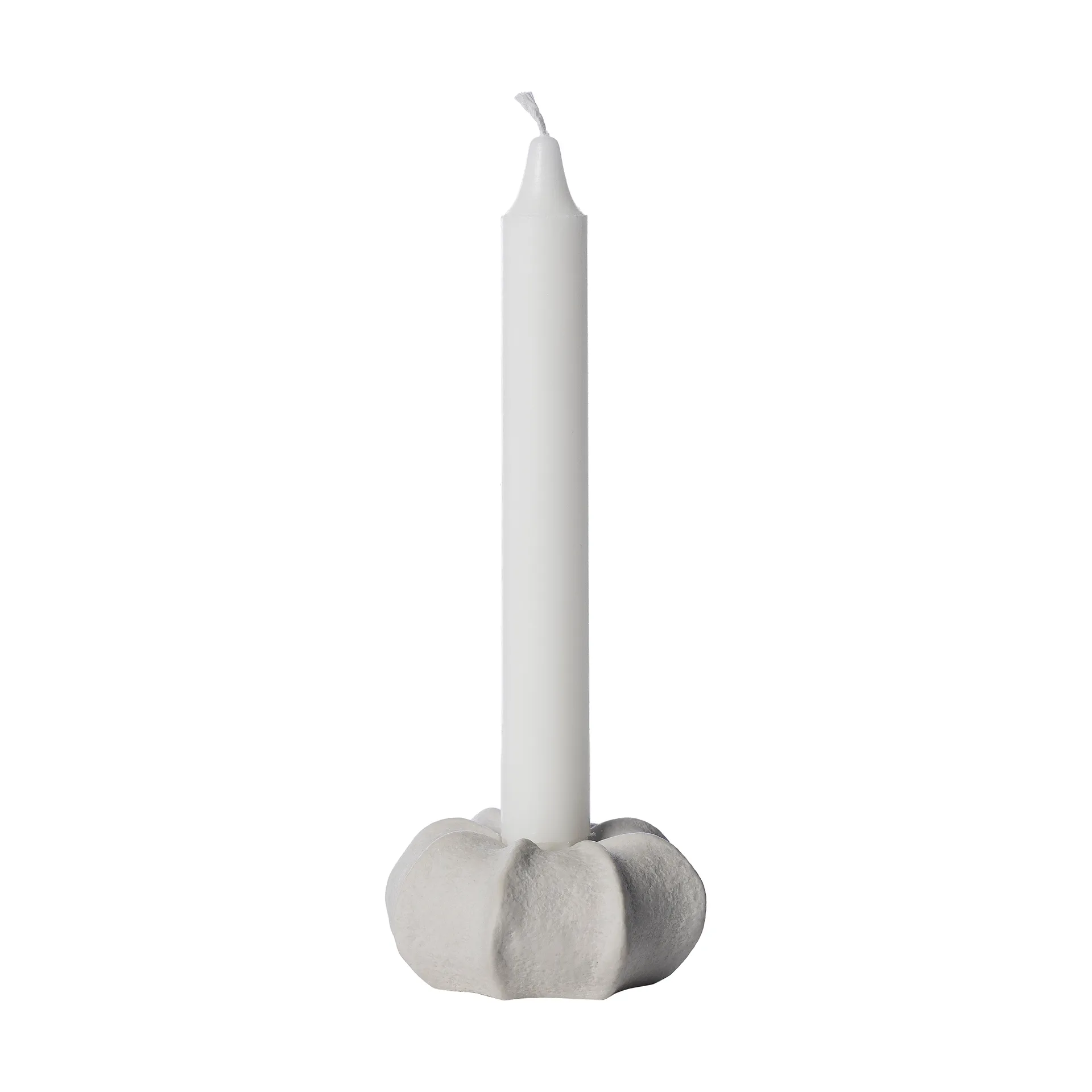 Candelabro de grés Ernst Ø7,5 cm, Branco natural  ERNST