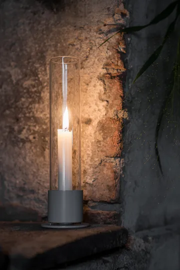 Castiçal Ernst cilindro de vidro Ø7,5 cm - Toupeira - ERNST