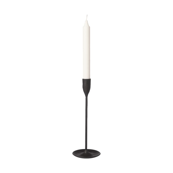Castiçal Ernst em metal preto - 24,5 cm - ERNST