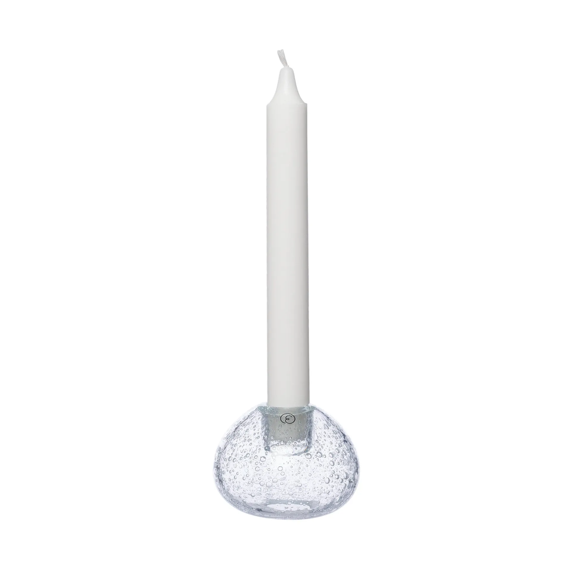Castiçal Ernst vidro Ø7,5 cm , Bolhas ERNST