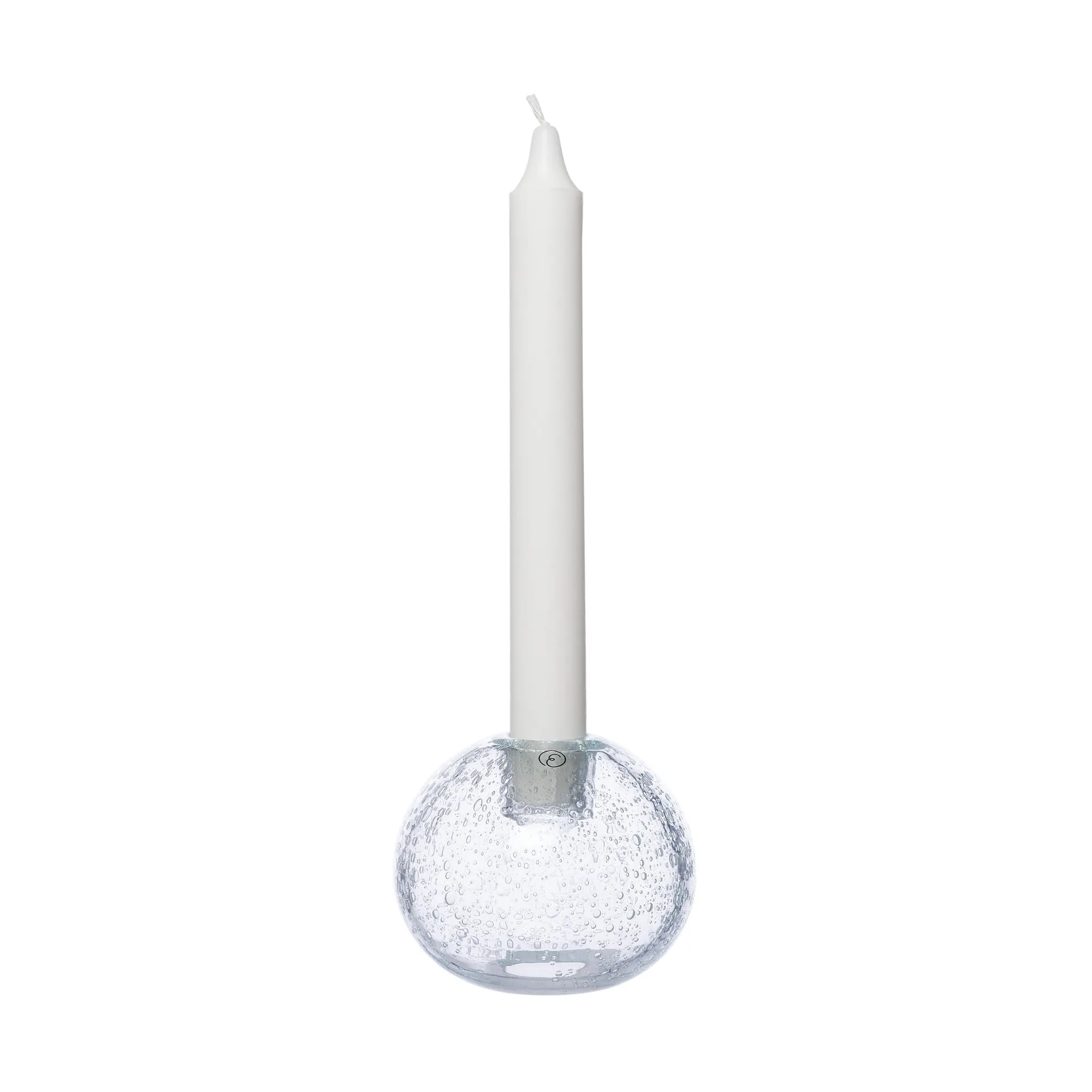 Castiçal Ernst vidro Ø9 cm , Bolhas ERNST