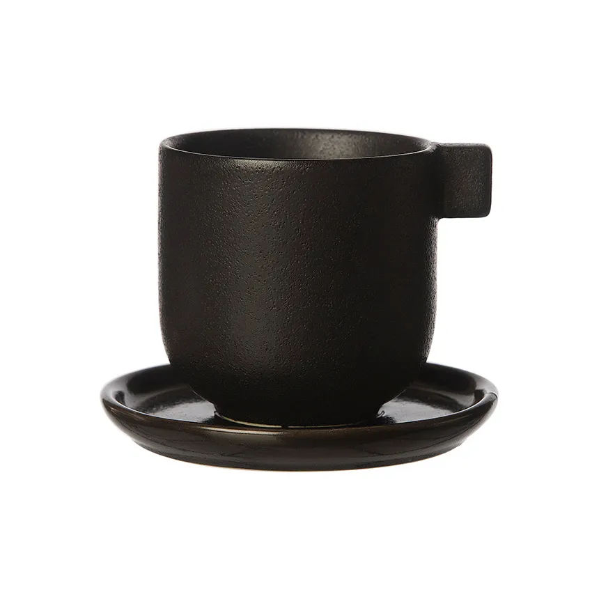 Chávena de café com pires 8,5 cm, Preto ERNST