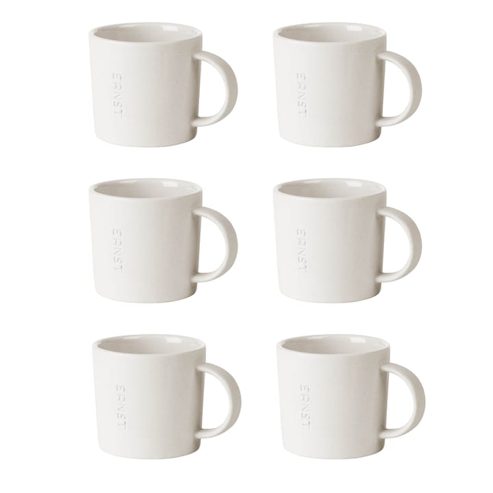 Chávena de expresso Ernst stoneware 6 un., branco ERNST
