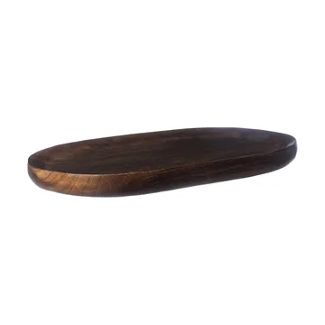 Ernst bandeja de servir oval 17x28 cm - Castanho escuro - ERNST