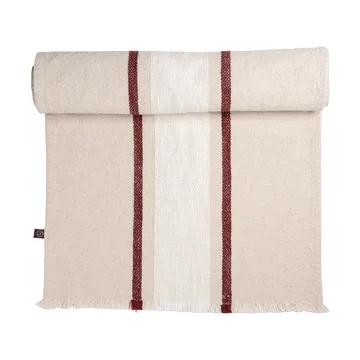 Ernst caminho de mesa - Natural-branco-vermelho, 45x150 cm - ERNST