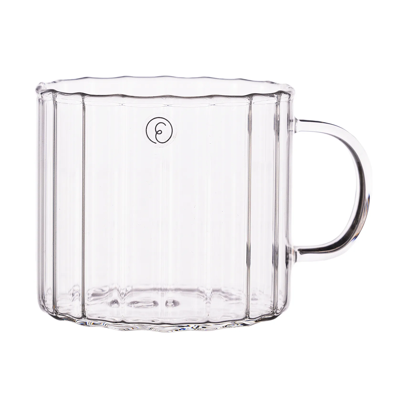 Ernst caneca de vidro estriada Ø8 cm, Claro ERNST