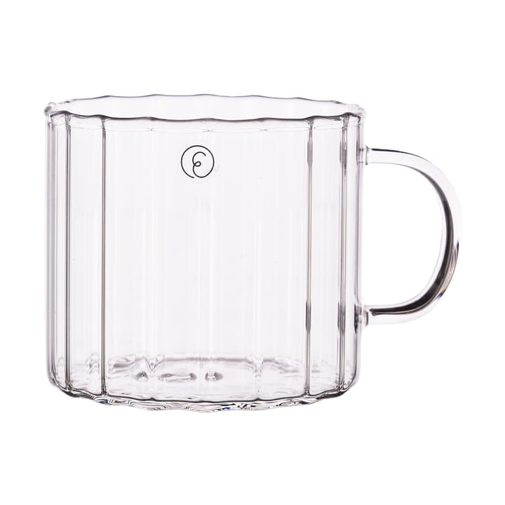 Ernst caneca de vidro estriada Ø8 cm - Claro - ERNST