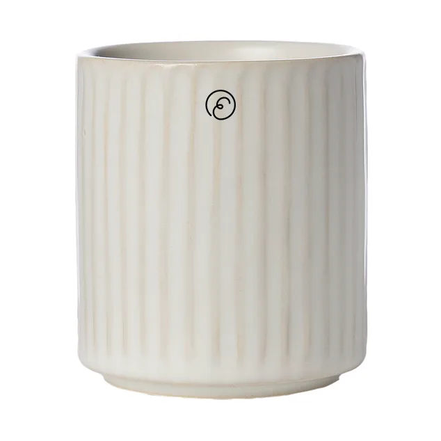 Ernst caneca sem asa estriada 19 cl, Natural branco ERNST