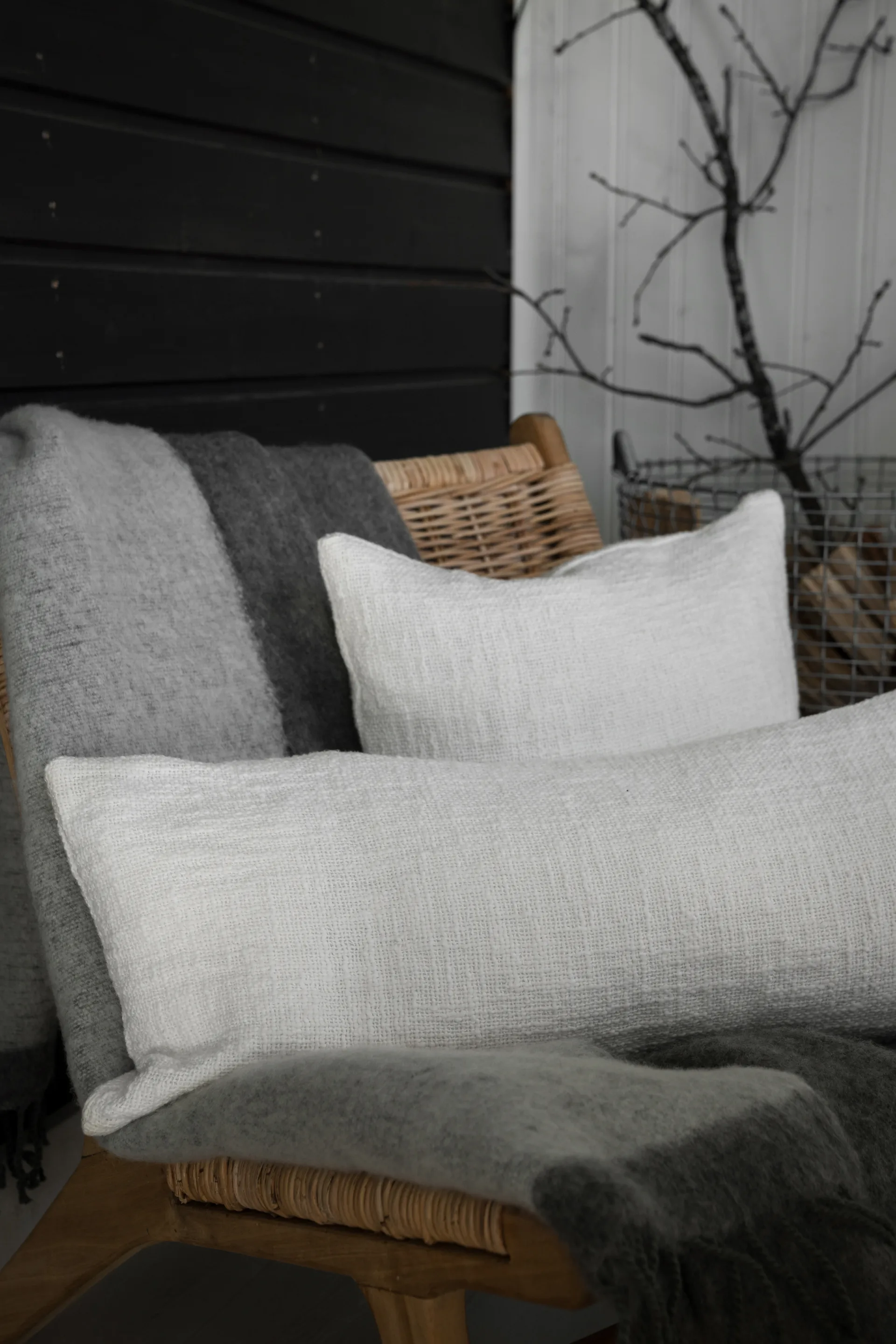 Ernst capa de almofada, Branco, 30x70 cm ERNST