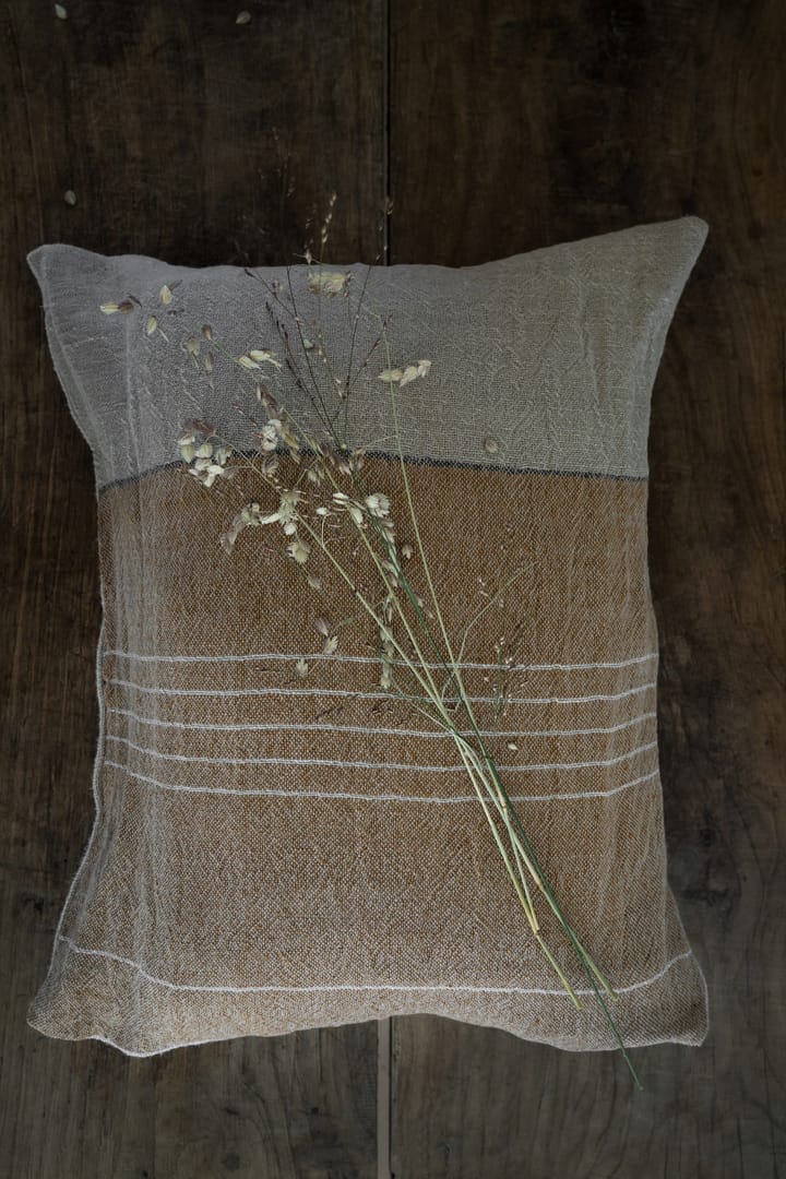 Ernst capa de almofada meio-linho 40x60 cm, Caramelo-natural ERNST