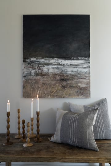 Ernst capa de almofada meio-linho 40x60 cm - Cinzento-natural - ERNST