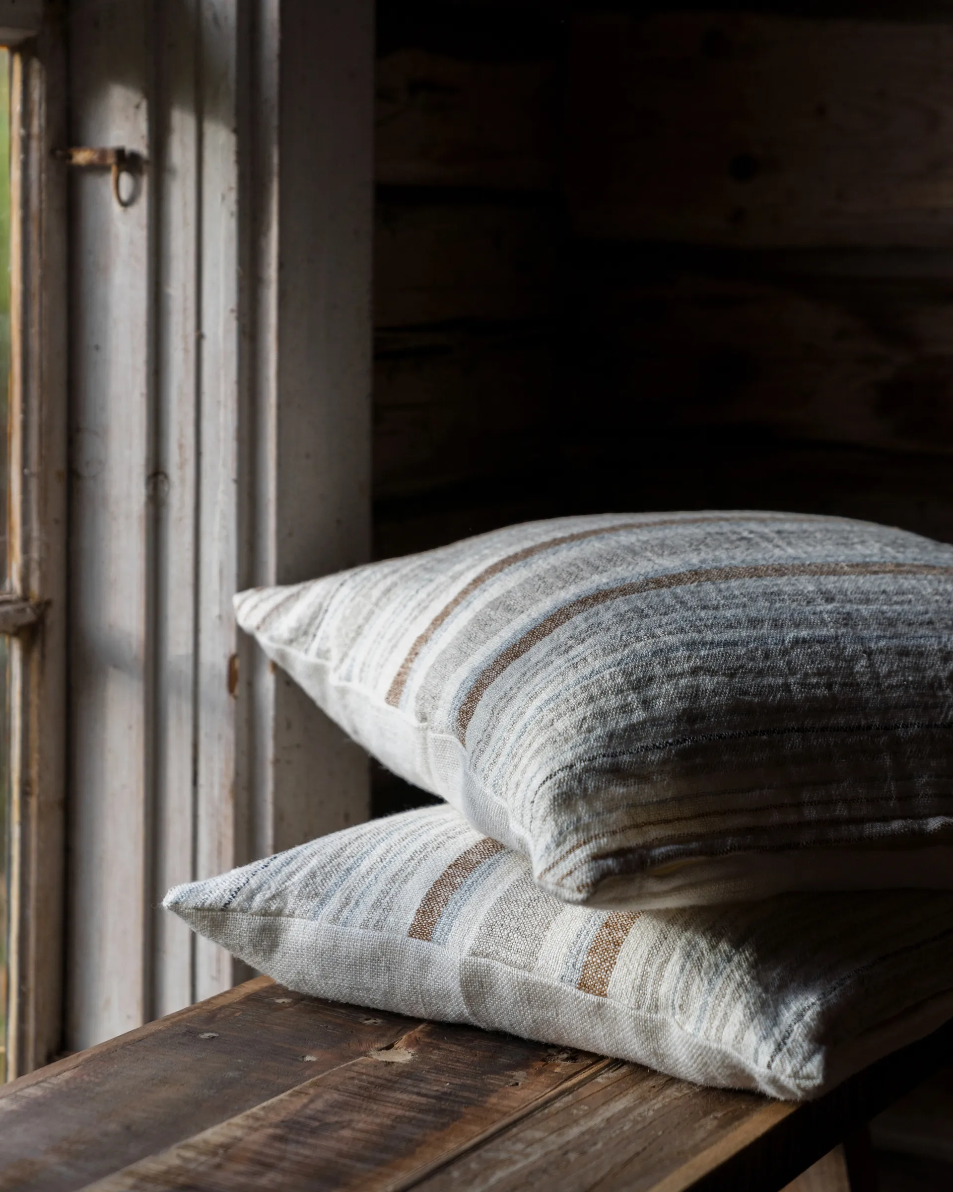 Ernst capa de almofada meio-linho 40x60 cm, Multi-azul claro ERNST