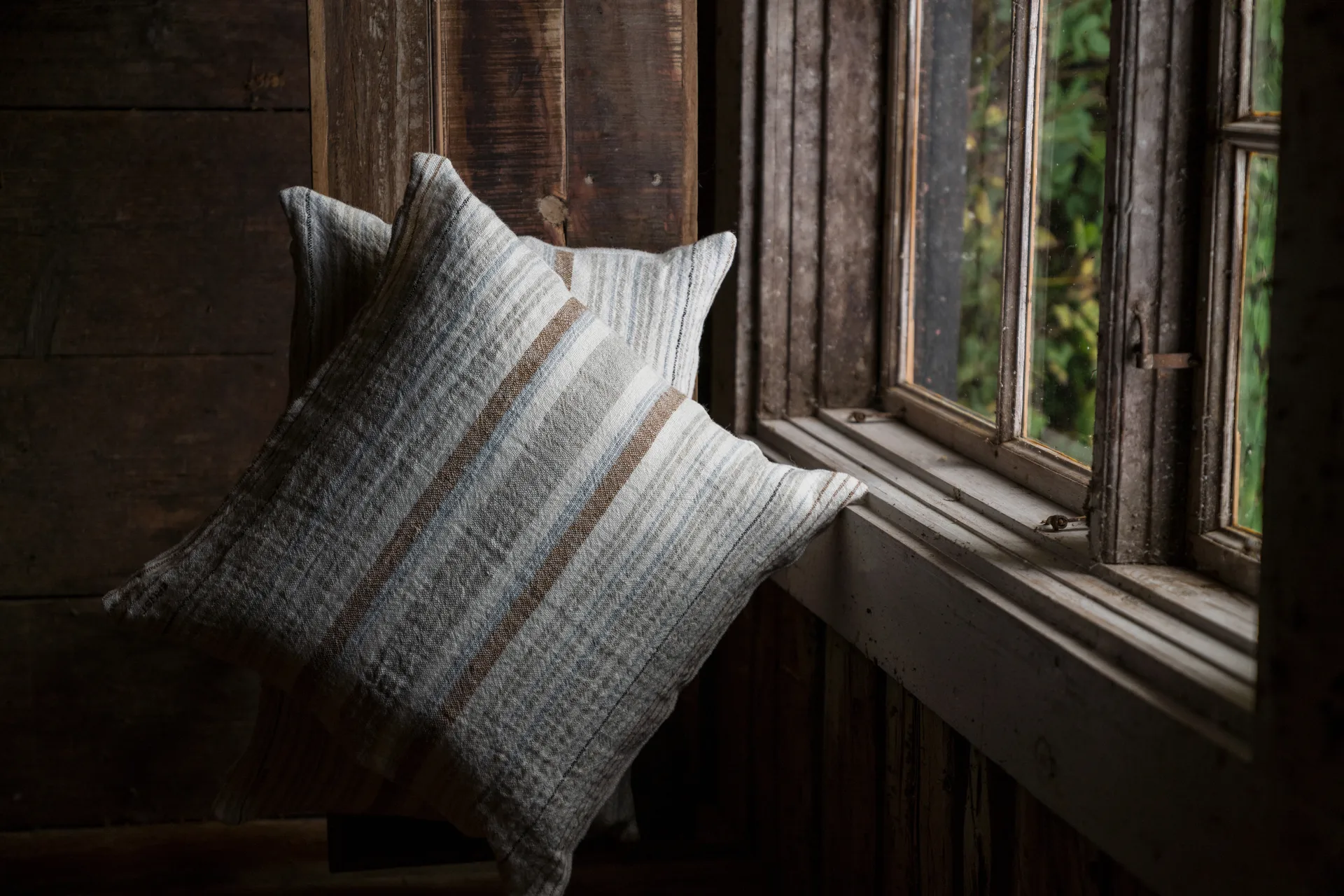 Ernst capa de almofada meio-linho 40x60 cm, Multi-azul claro ERNST