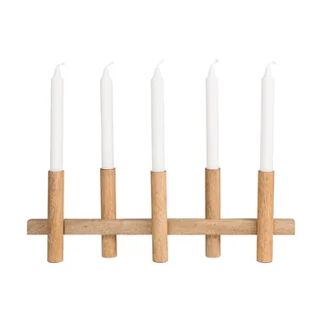 Ernst castiçal 5 velas - Madeira clara - ERNST